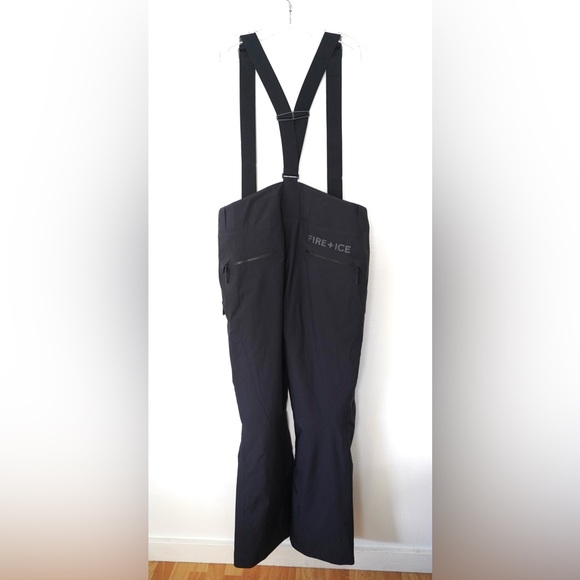 BOGNER MEN INSULATED SKI PANTS Bib Black Snow Ski Snowboarding Size XL - Picture 10 of 11